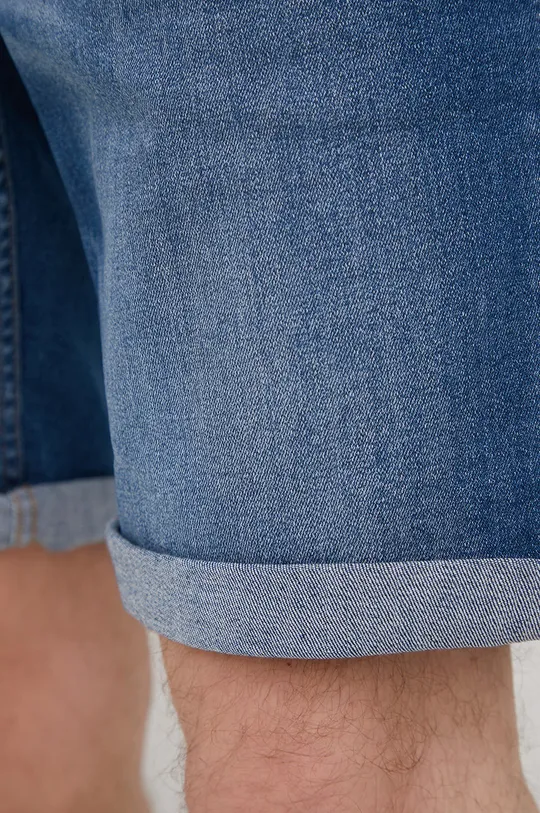 modrá Rifľové krátke nohavice Produkt by Jack & Jones