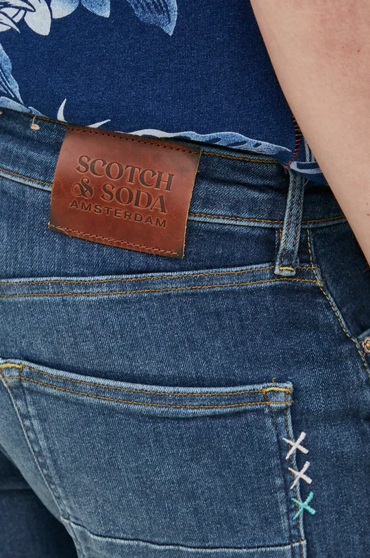 modrá Rifľové krátke nohavice Scotch & Soda