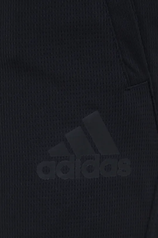 μαύρο Σορτς τρεξίματος adidas Performance 3-stripes