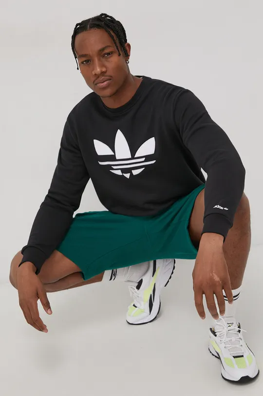 зелёный Хлопковые шорты adidas Originals