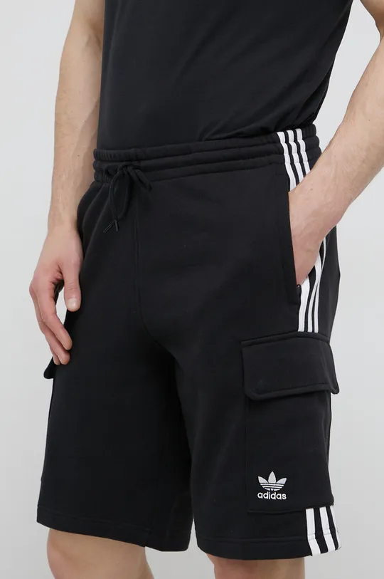 čierna Bavlnené šortky adidas Originals HB9542 Pánsky