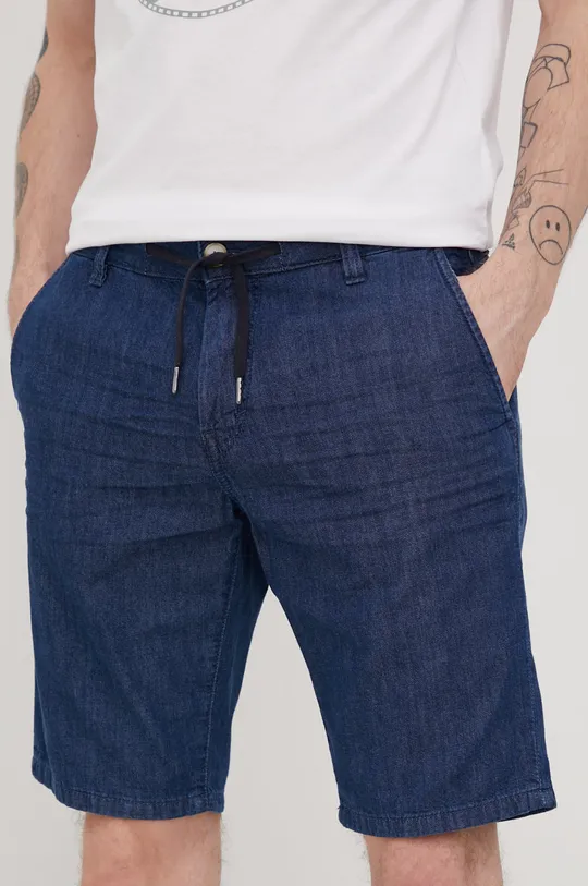 modra Bombažne kratke hlače Tom Tailor Moški
