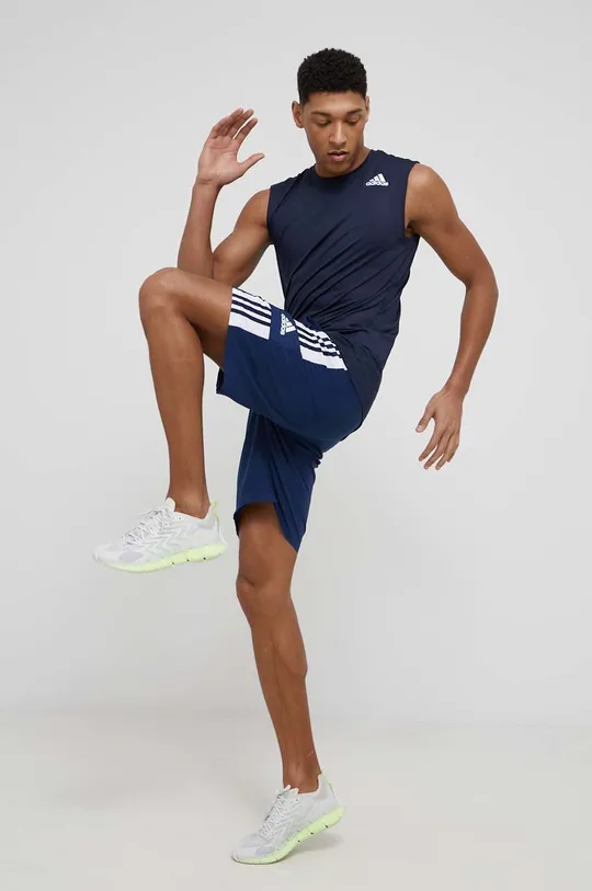 mornarsko modra adidas Performance trening kratke hlače Moški