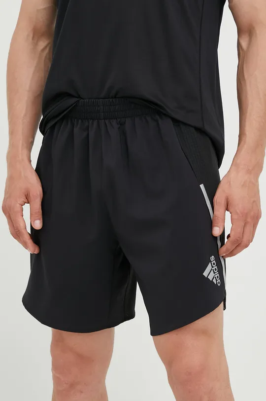crna Kratke hlače za trčanje adidas Performance Designed 4 Running Muški
