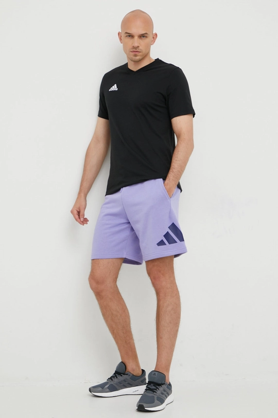 μωβ Σορτς adidas Performance Ανδρικά