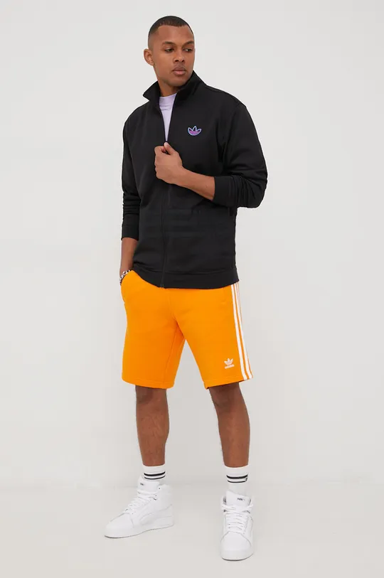 Pamučne kratke hlače adidas Originals Adicolor narančasta