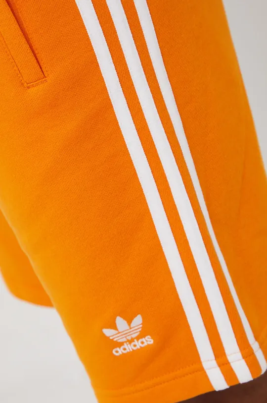 orange adidas Originals cotton shorts Adicolor