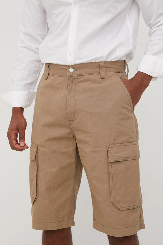 beige Dr. Denim pantaloncini in cotone Uomo