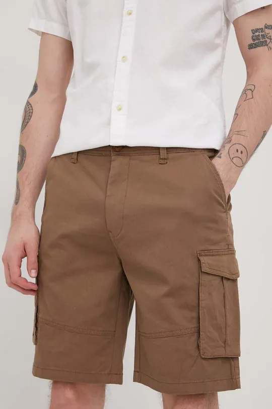 marrone Solid pantaloncini Uomo