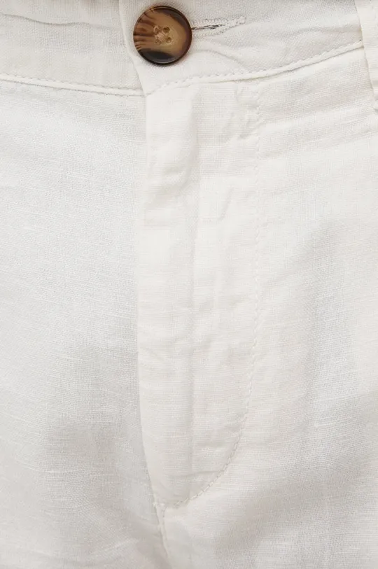 білий Шорти з домішкою льону Pepe Jeans Arkin Short Linen