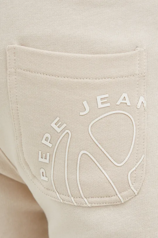 beżowy Pepe Jeans szorty bawełniane DRAKE