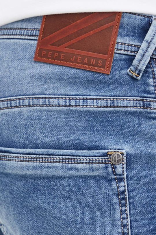 niebieski Pepe Jeans szorty jeansowe JACK SHORT USED