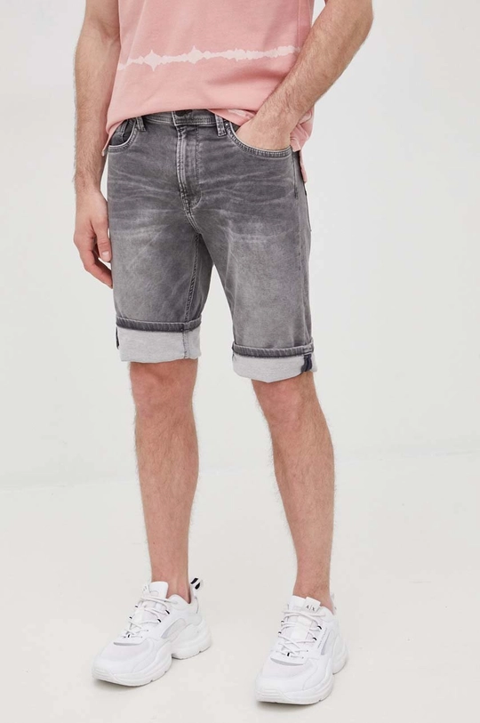 szary Pepe Jeans szorty jeansowe JACK SHORT GREY Męski