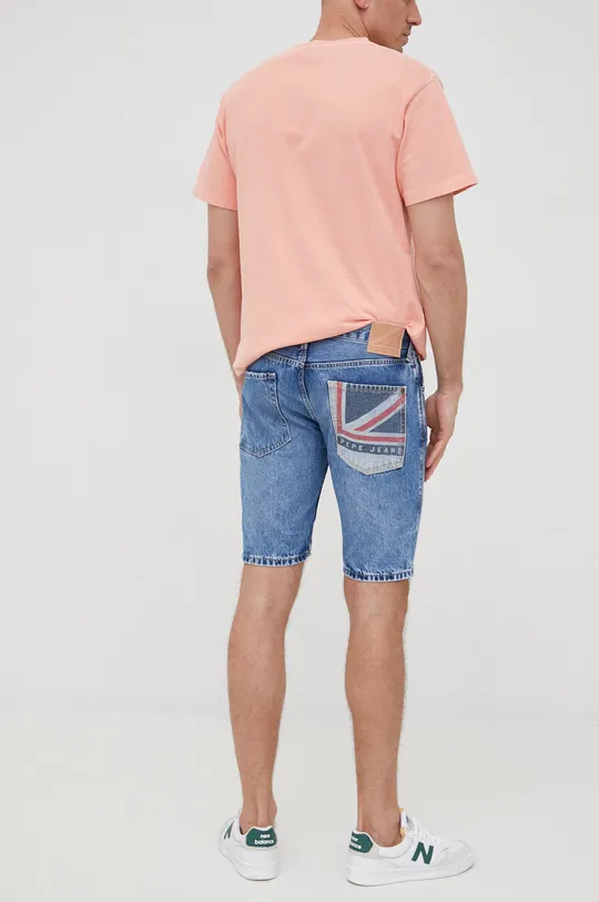 Kratke hlače iz jeansa Pepe Jeans Stanley Short Logo  Glavni material: 100% Bombaž Podloga žepa: 60% Poliester, 40% Bombaž