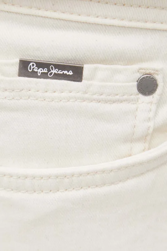 beżowy Pepe Jeans szorty jeansowe STANLEY SHORT