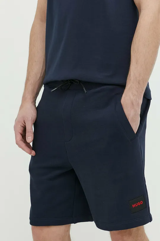 mornarsko modra Bombažne kratke hlače HUGO Moški