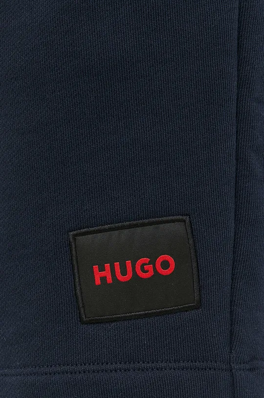 тёмно-синий Хлопковые шорты HUGO