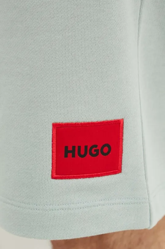 Хлопковые шорты HUGO 50466196 зелёный