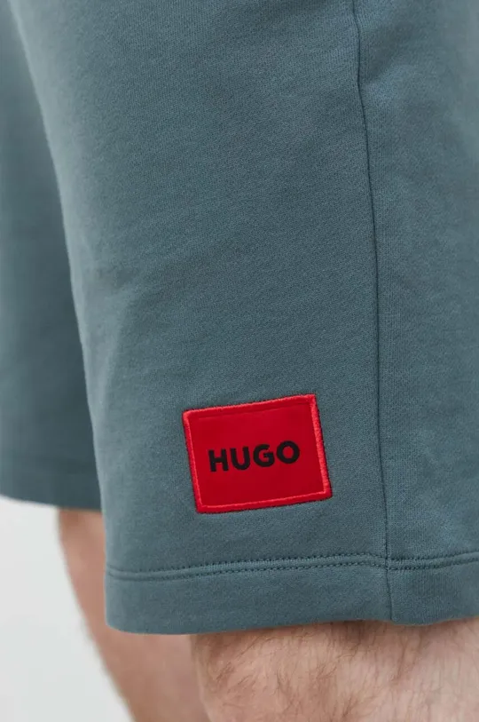 зелёный Хлопковые шорты HUGO
