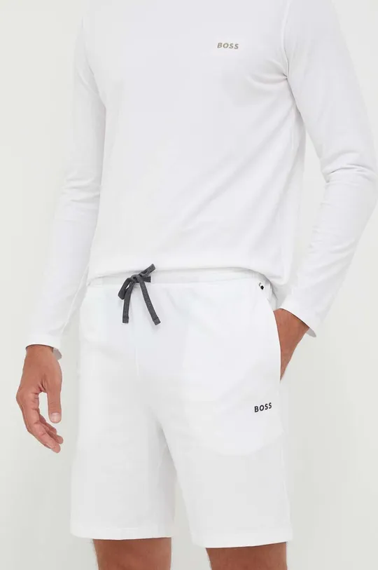 bela Kratke hlače lounge BOSS Moški