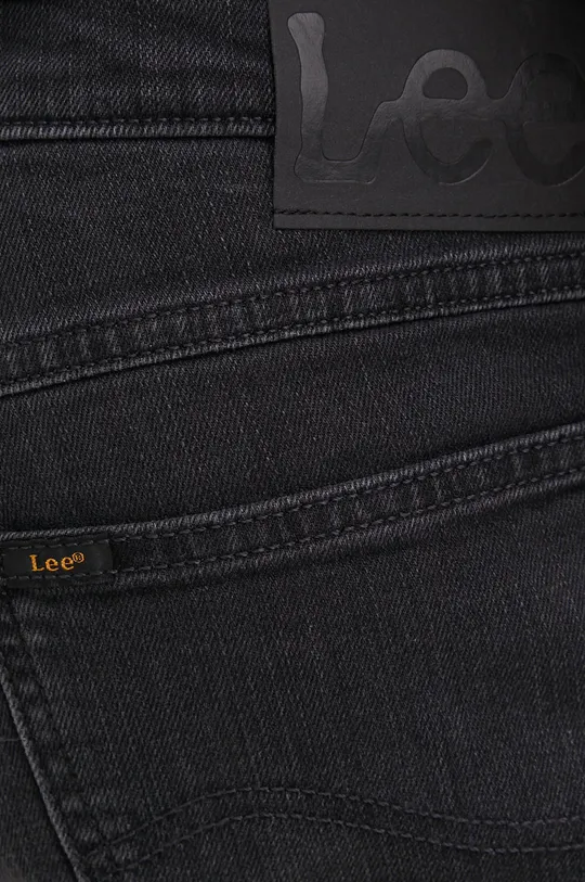czarny Lee szorty jeansowe