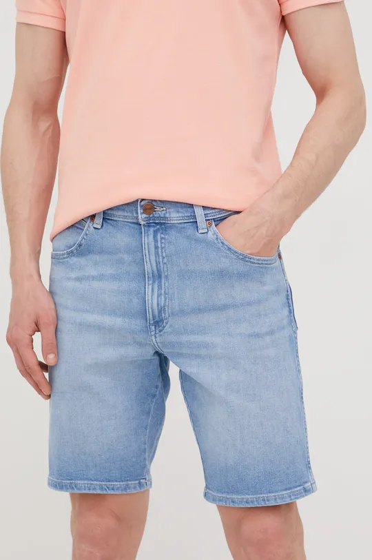 niebieski Wrangler szorty jeansowe Męski