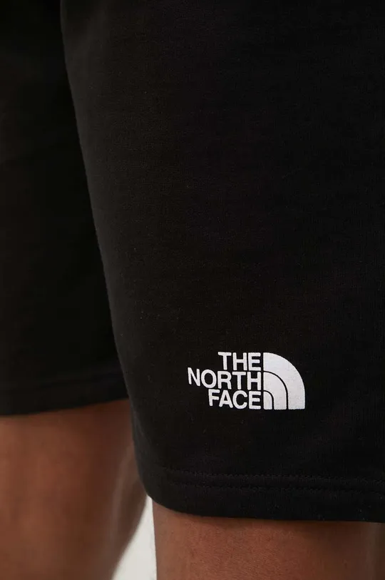 fekete The North Face pamut rövidnadrág