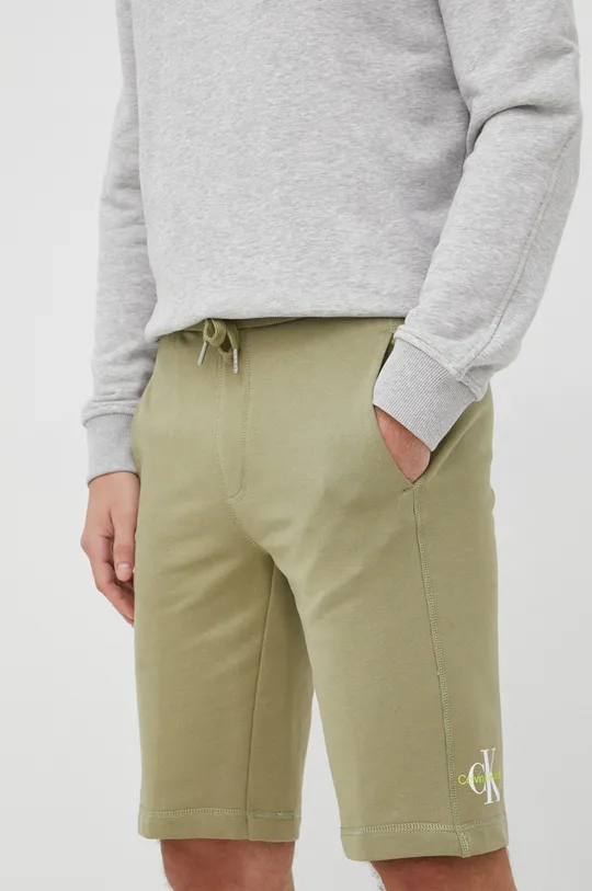 πράσινο Βαμβακερό σορτσάκι Calvin Klein Jeans Ανδρικά