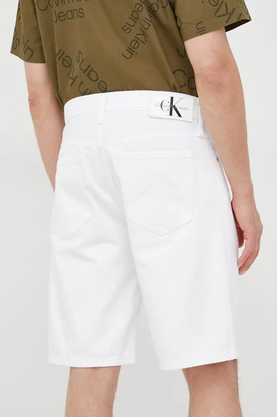 Rifľové krátke nohavice Calvin Klein Jeans  100% Bavlna