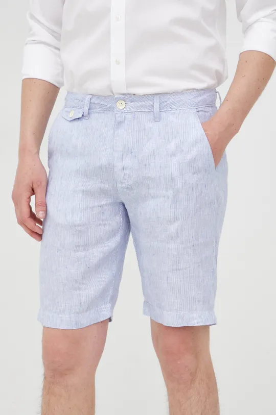 Lanene kratke hlače La Martina bijela