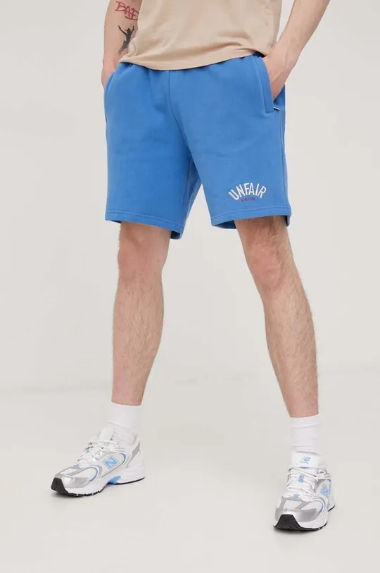 Unfair Athletics pamut rövidnadrág kék
