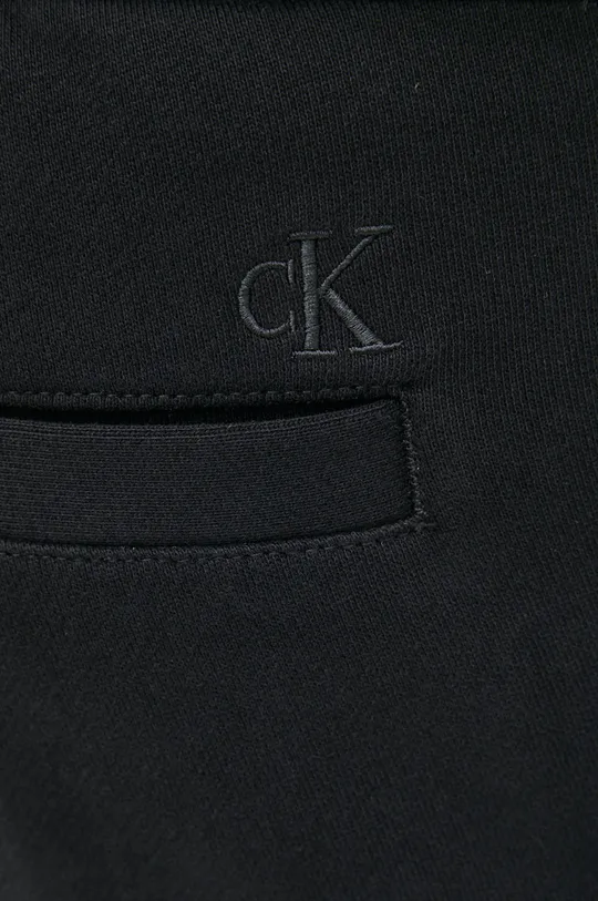 μαύρο Βαμβακερό σορτσάκι Calvin Klein Jeans