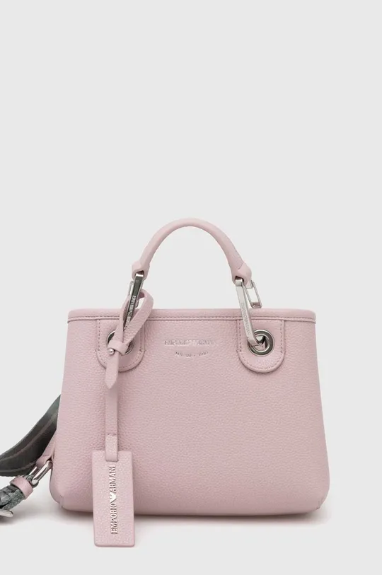 ροζ Δερμάτινη τσάντα Emporio Armani