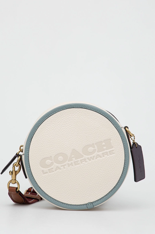 beżowy Coach Torebka skórzana C6997 Kia Circle Bag Damski