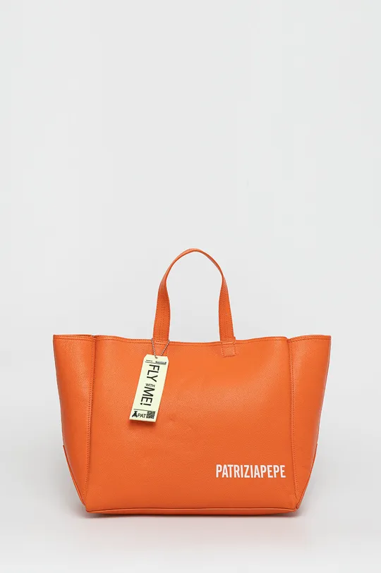 πορτοκαλί Δερμάτινη τσάντα Patrizia Pepe Γυναικεία