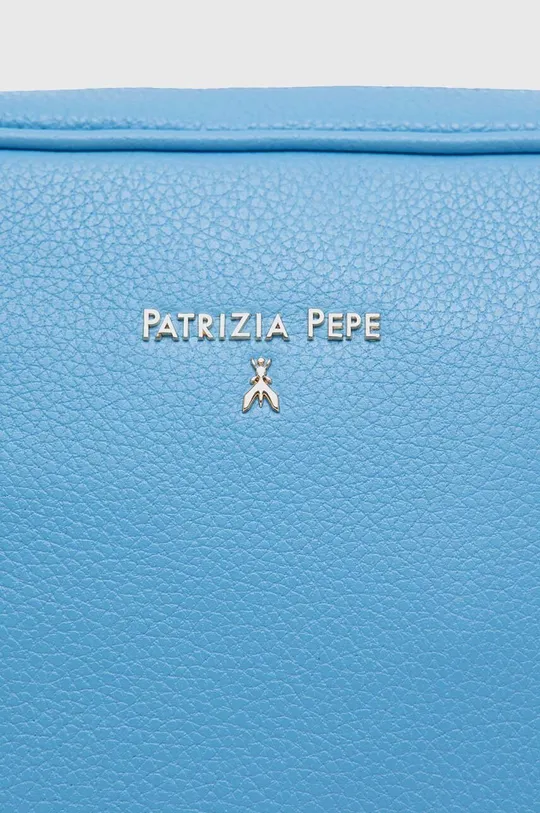 niebieski Patrizia Pepe torebka skórzana