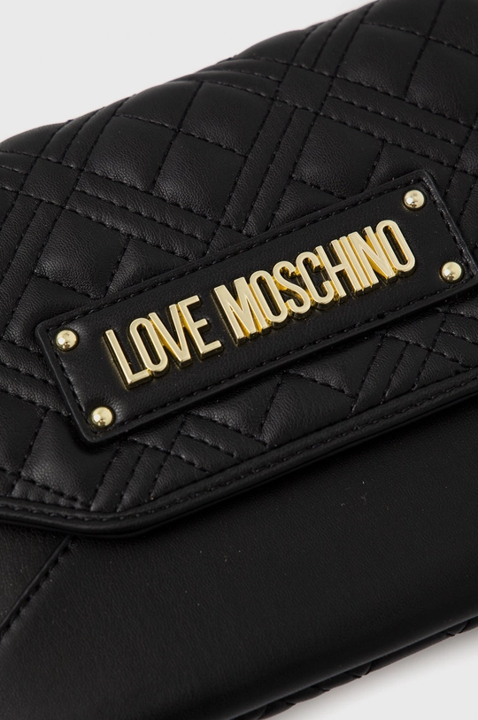 Listová kabelka Love Moschino čierna