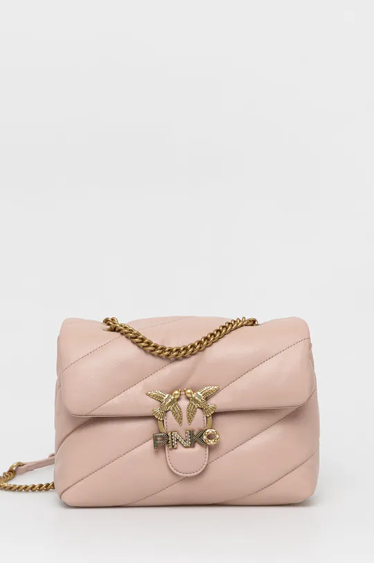 ροζ Δερμάτινη τσάντα Pinko Γυναικεία