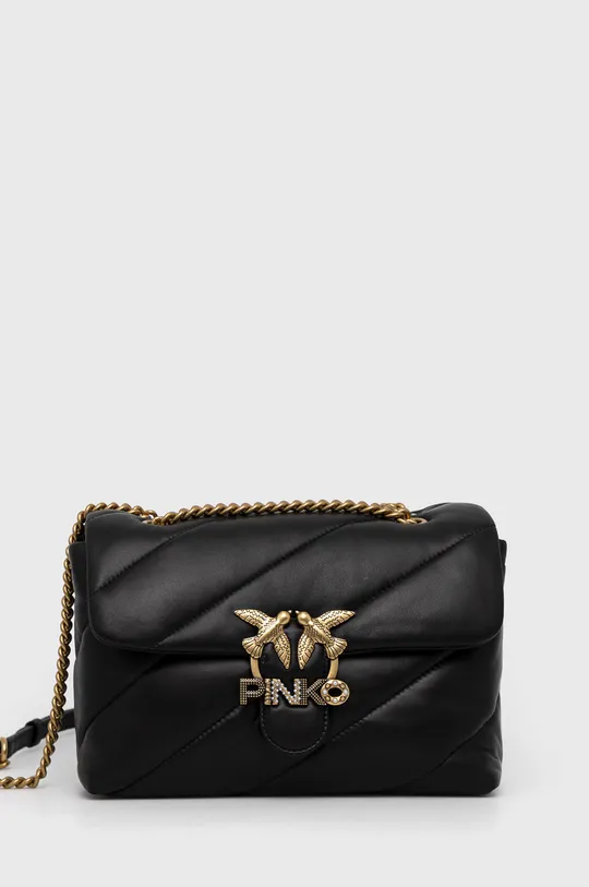 μαύρο Δερμάτινη τσάντα Pinko Γυναικεία