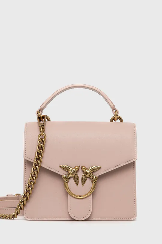roza Kožna torbica Pinko Ženski