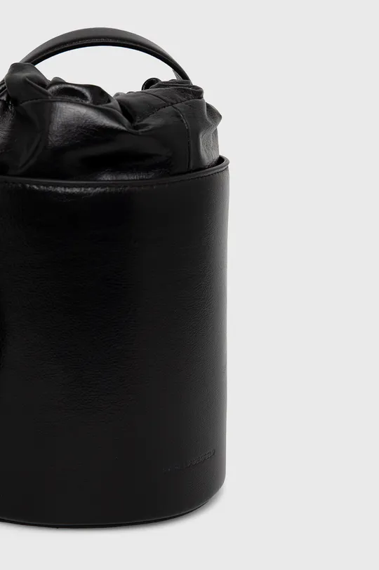μαύρο Karl Lagerfeld - Δερμάτινη τσάντα