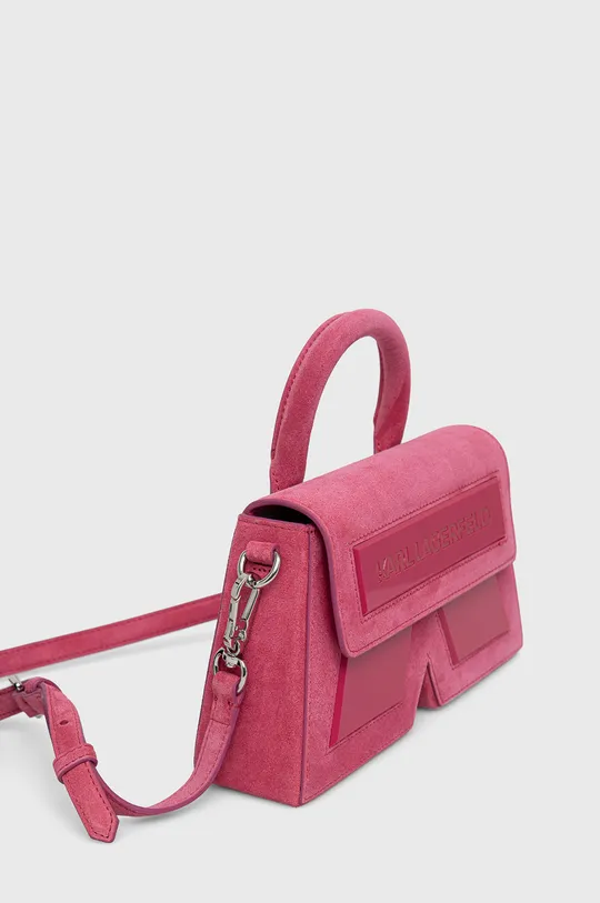 Karl Lagerfeld torebka zamszowa 220W3002 różowy