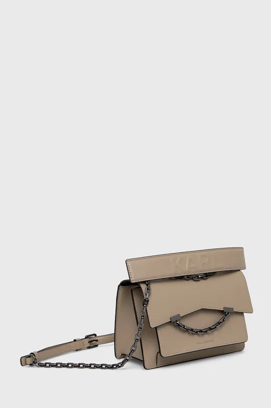 Karl Lagerfeld torebka skórzana 205W3067.51 beżowy