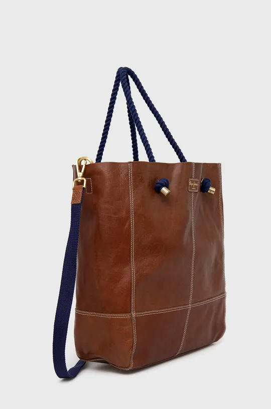 Δερμάτινη τσάντα Pepe Jeans Star Bag  Κύριο υλικό: 100% Δέρμα βοοειδών Φόδρα τσέπης: 100% Βαμβάκι