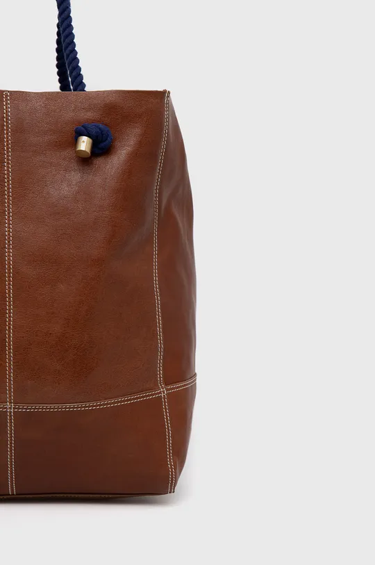 καφέ Δερμάτινη τσάντα Pepe Jeans Star Bag