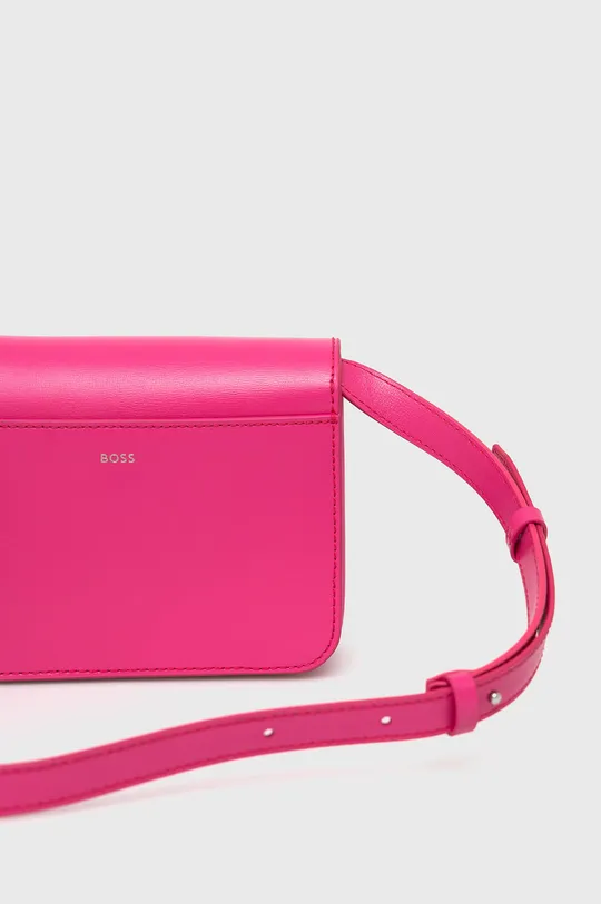 ροζ Δερμάτινη τσάντα BOSS