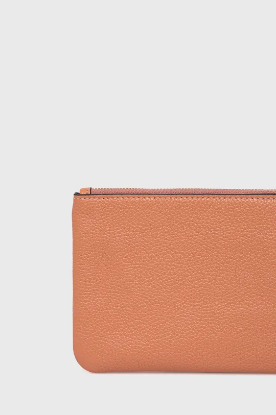 oranžová Kožená peňaženka Coach