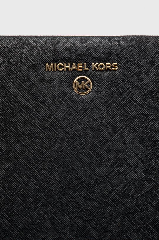 Kožená kabelka MICHAEL Michael Kors černá