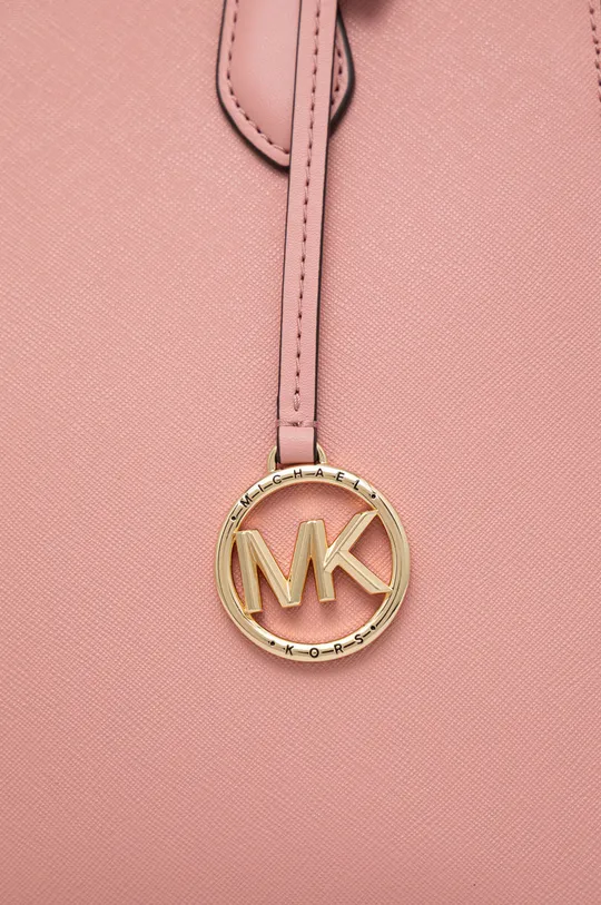 ružová Kožená kabelka MICHAEL Michael Kors