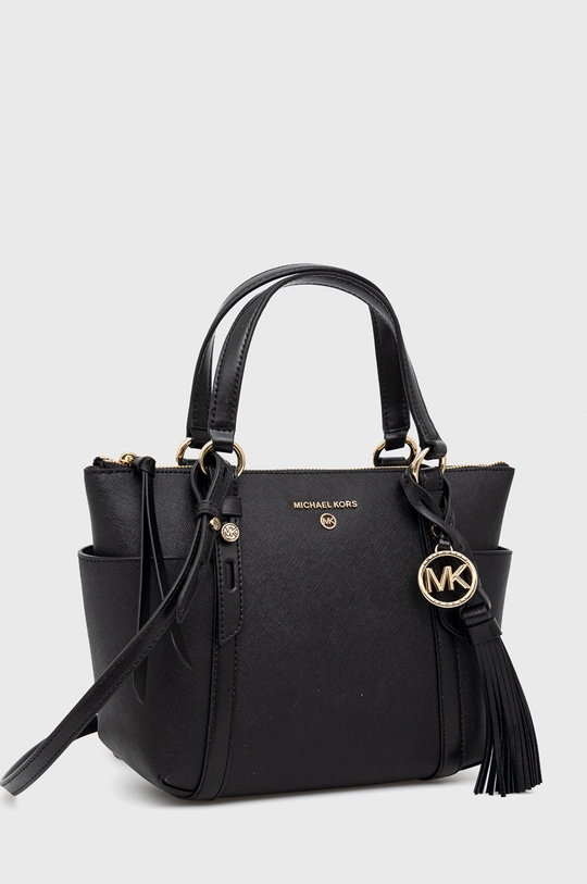 MICHAEL Michael Kors torebka skórzana Sullivan 30T0GNXT1L czarny